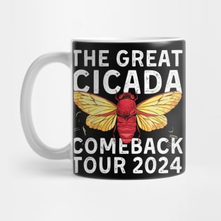 The Great Cicada Comeback Tour 2024 Cicada Entomology Lover Mug